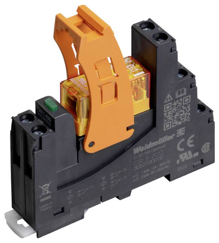 Weidmüller CRIKIT S 230VAC 2CO L Koppelrelais 230 V/AC 8 A 2 Wechsler 10 St.