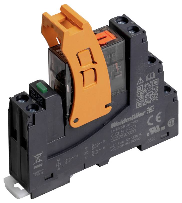 Weidmüller CRIKIT S 230VAC 2CO L/PB Koppelrelais 230 V/AC 8 A 2 Wechsler 10 St.