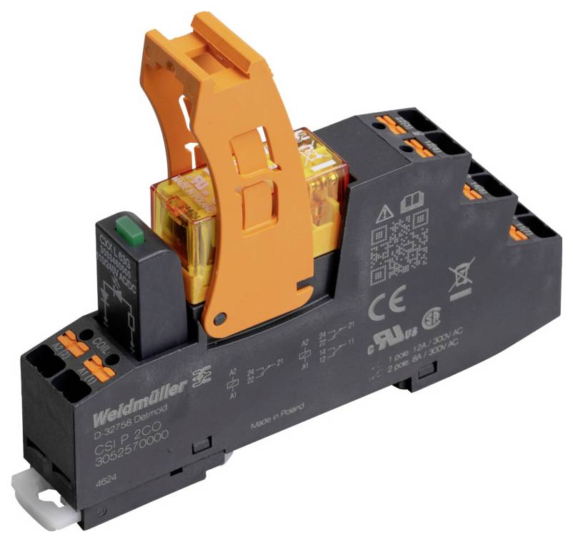 Weidmüller CRIKIT P 24VAC 1CO L Koppelrelais 24 V/AC 16 A 1 Wechsler 10 St.
