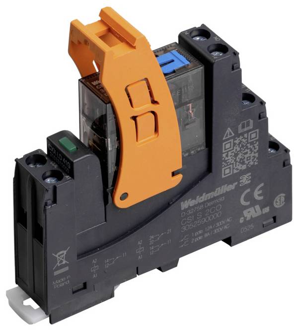Weidmüller CRIKIT S 24VDC 1CO L/D/PB Koppelrelais 24 V/DC 16 A 1 Wechsler 10 St.