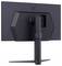 Gaming-Monitor von hinten, zeigt Anschlüsse und Standdesign.
