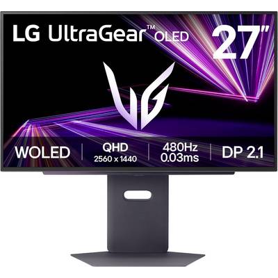 LG UltraGear 27-Zoll-OLED-Monitor mit WOLED-Technologie, QHD-Auflösung von 2560 x 1440, 480 Hz Bildwiederholfrequenz und DP 2.1.