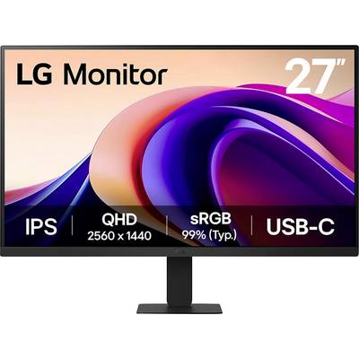 LG Monitor, 27 Zoll, QHD 2560x1440, IPS-Display, sRGB 99% Abdeckung, USB-C-Konnektivität