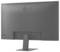 Rückansicht eines LG-Monitors auf einem Ständer, mit einem schlichten Design ohne sichtbare Bedienelemente oder Anschlüsse.