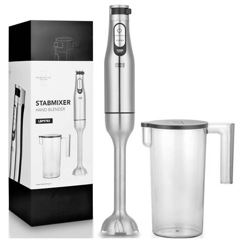 Thumbnail - Lebenlang LBL4589 Stabmixer 1000 W Turbofunktion, klappbar, BPA-frei Edelstahl