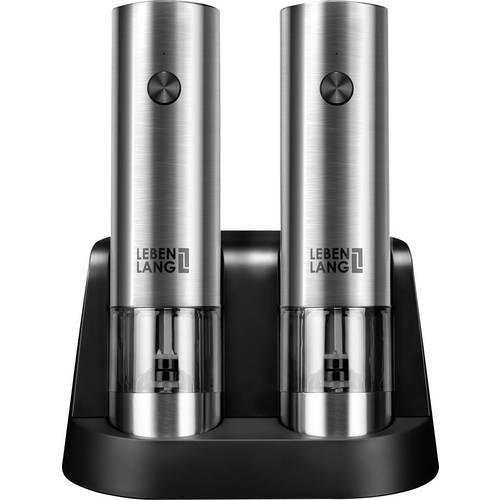 Thumbnail - Lebenlang LBL9599 Salz-, Pfeffermühle Silber, Schwarz 1 St.