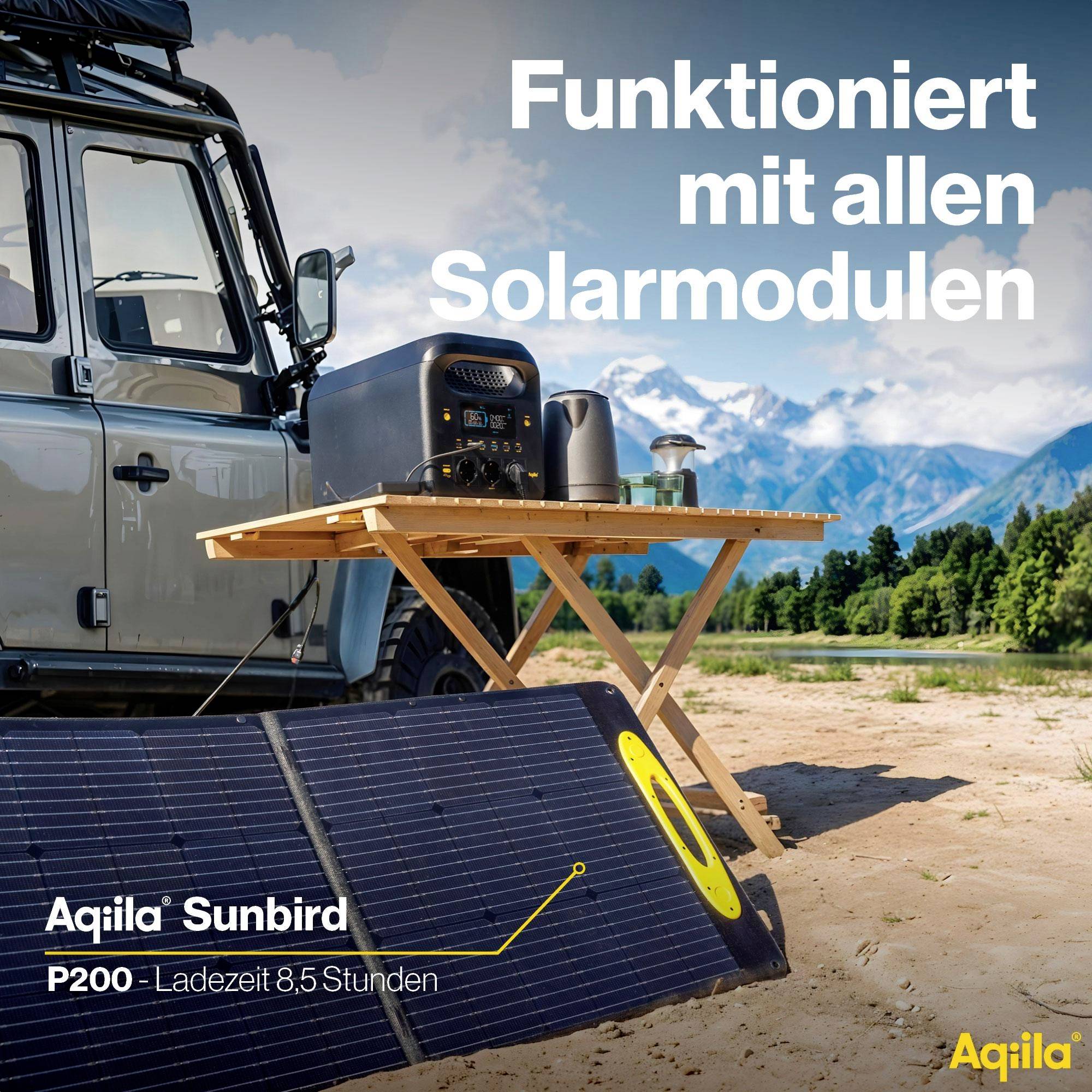 Aqiila S1800V2 Powerstation 24 Ah LiFePO 4 Schwarz, Gelb Statusanzeige, LED Taschenlampe-12