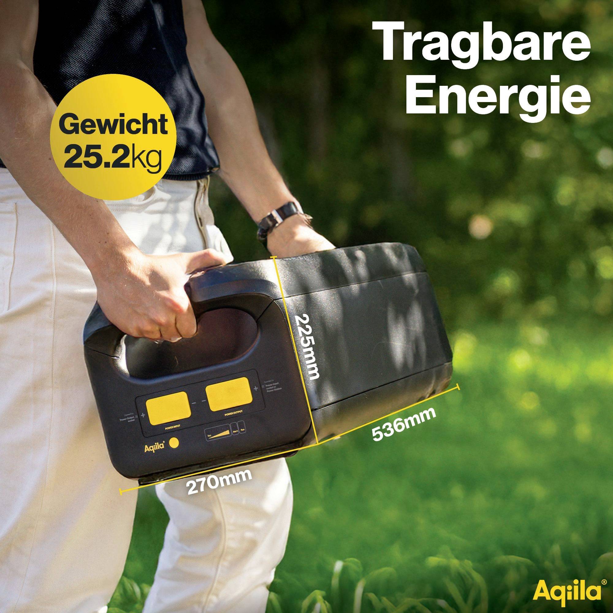 Aqiila Aqiila Erweiterungsbatterie – Powerbird S2500EXP Akkupack 50 Ah LiFePO 4 Schwarz-11