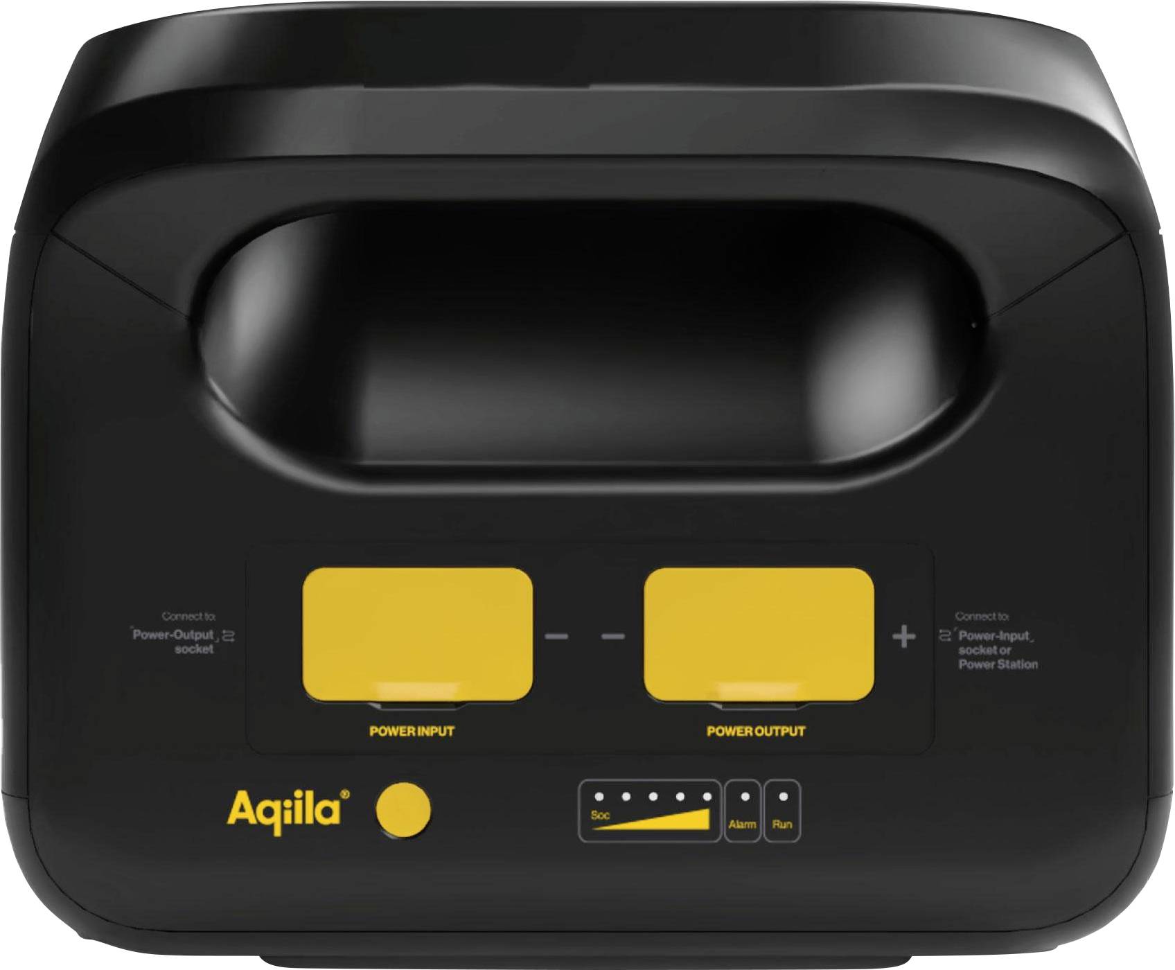 Aqiila Aqiila Erweiterungsbatterie – Powerbird S2500EXP Akkupack 50 Ah LiFePO 4 Schwarz