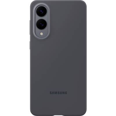 Ein dunkelgrauer Samsung-Smartphone mit dual vertikalen Rückkameras in der oberen linken Ecke.