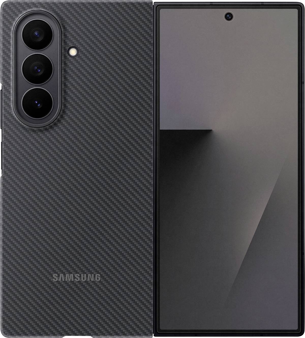 Samsung SAMSUNG Carbon Shield Case Z Fold7 Black Flip Case Samsung Samsung Z Fold7 Nero EF-XF966SBEGWW