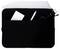 Eine schwarze Laptophülle mit einem Reißverschluss an der Seite, entwickelt zum Schutz von Laptops oder Tablets vor Kratzern und kleineren Stößen.