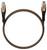 Ein geflochtenes USB-C-Kabel mit verstärkten Anschlüssen und orangefarbenen Akzenten.