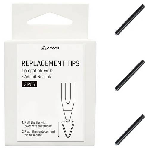 Adonit ADNIT Ersatzspitzen Schwarz