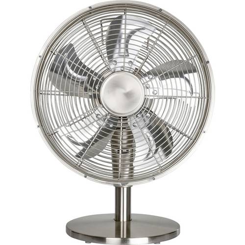 CasaFan Airos Eco Classic TV Tischventilator 18 W (Ø x H) 35 cm x 450 mm Chrom (gebürstet) Timer