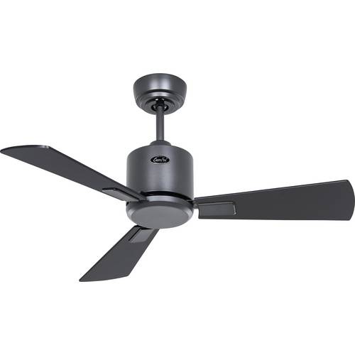 Thumbnail - CasaFan ECO NEO III 92 BG-SW/TK WiFi Flügel Schwarz/Teak Deckenventilator 12 W (Ø x H) 92 cm x 360 mm Basalt-Grau mit Fe...