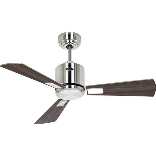 Thumbnail - CasaFan ECO NEO III 92 BN-NB/KI WiFi Flügel Nussbaum/Kirsche Deckenventilator 12 W (Ø x H) 92 cm x 360 mm Chrom (gebürst...
