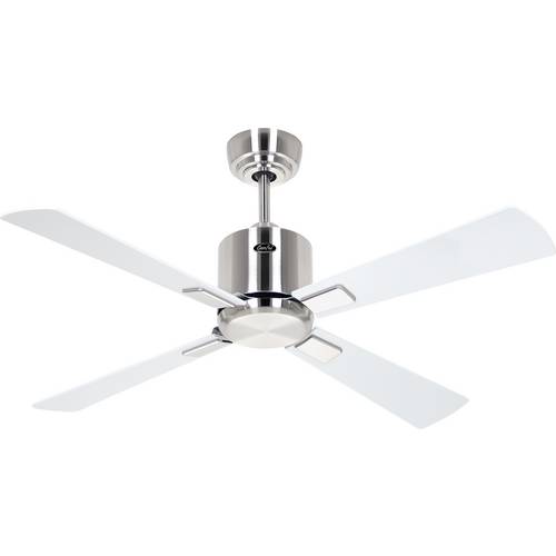 Thumbnail - CasaFan ECO NEO III 103 BN-WE/LG WiFi Flügel Weiß/Lichtgrau Deckenventilator Chrom (gebürstet) mit Fernbedienung, Timer,...