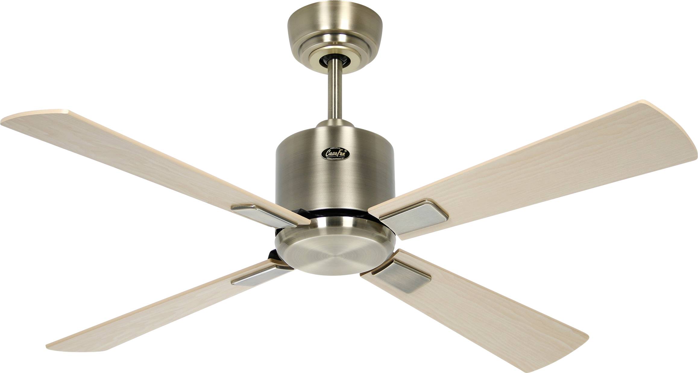 Thumbnail - CasaFan ECO NEO III 103 MA-AH/BU WiFi Flügel Ahorn/Buche Deckenventilator 16 W (Ø x H) 103 cm x 360 mm Messing-antik mit...