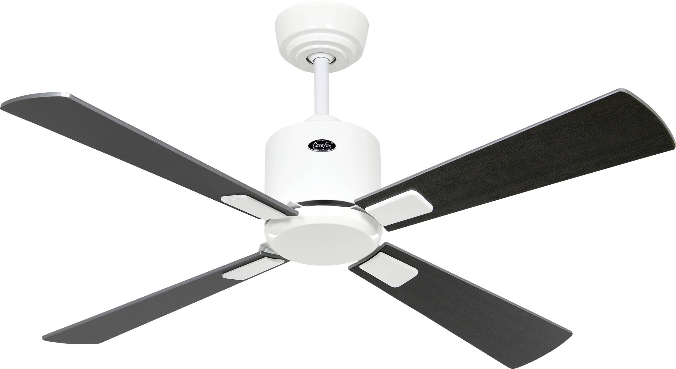 Thumbnail - CasaFan ECO NEO III 103 WE-WN/SI WiFi Flügel Wenge/silber Deckenventilator 16 W (Ø x H) 103 cm x 360 mm Weiß mit Fernbed...