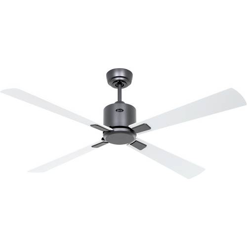 Thumbnail - CasaFan ECO NEO III 132 BG-WE/LG WiFi Flügel Weiß/Lichtgrau Deckenventilator 27 W (Ø x H) 132 cm x 360 mm Basalt-Grau mi...