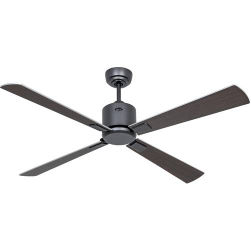 Thumbnail - CasaFan ECO NEO III 132 BG-WN/SI WiFi Flügel Wenge/silber Deckenventilator 27 W (Ø x H) 132 cm x 360 mm Basalt-Grau mit ...