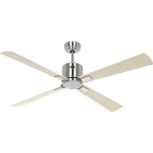 Thumbnail - CasaFan ECO NEO III 132 BN-AH/BU WiFi Flügel Ahorn/Buche Deckenventilator 27 W (Ø x H) 132 cm x 360 mm Chrom (gebürstet)...