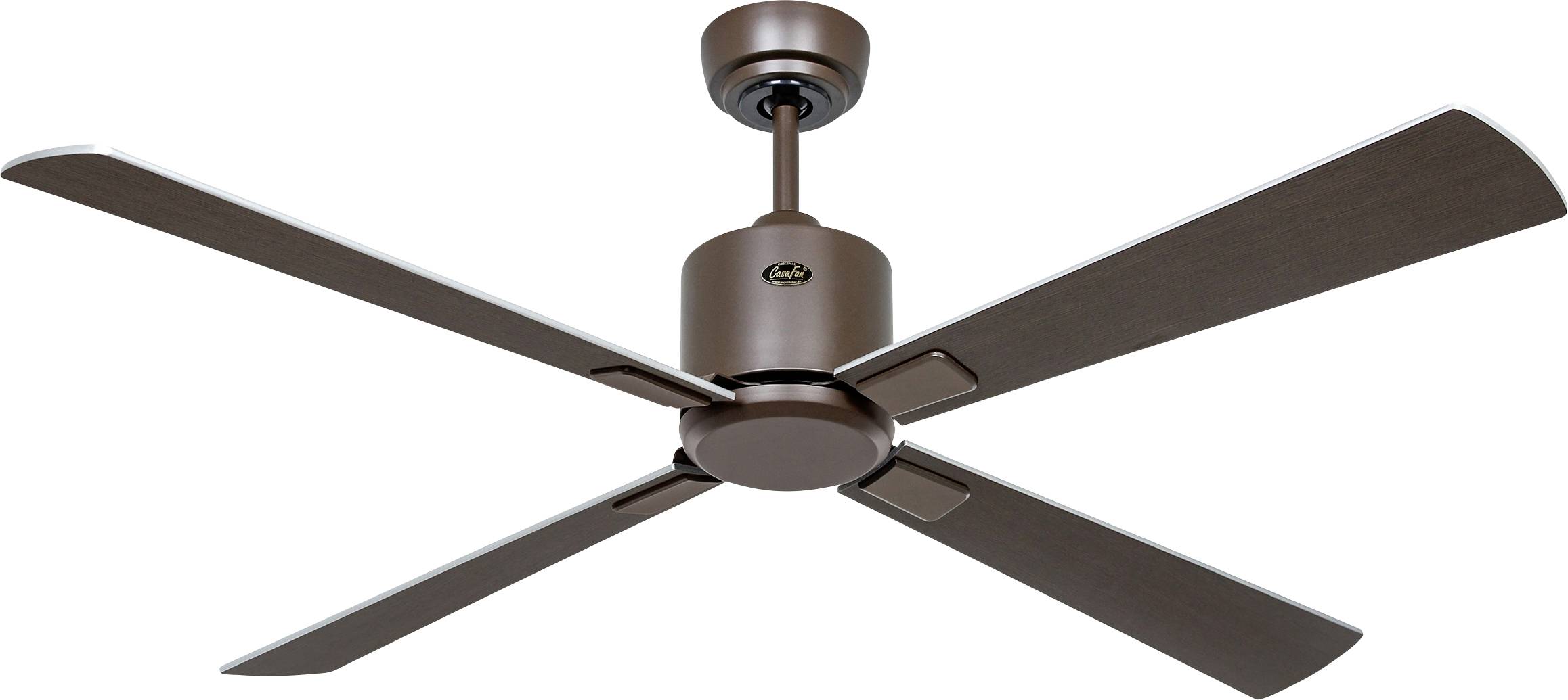 Thumbnail - CasaFan ECO NEO III 132 BZ-WN/SI WiFi Flügel Wenge/silber Deckenventilator 27 W (Ø x H) 132 cm x 360 mm Bronze mit Fernb...
