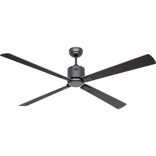 Thumbnail - CasaFan ECO NEO III 152 BG-WN/SI WiFi Flügel Wenge/silber Deckenventilator 27 W (Ø x H) 152 cm x 360 mm Basalt-Grau mit ...