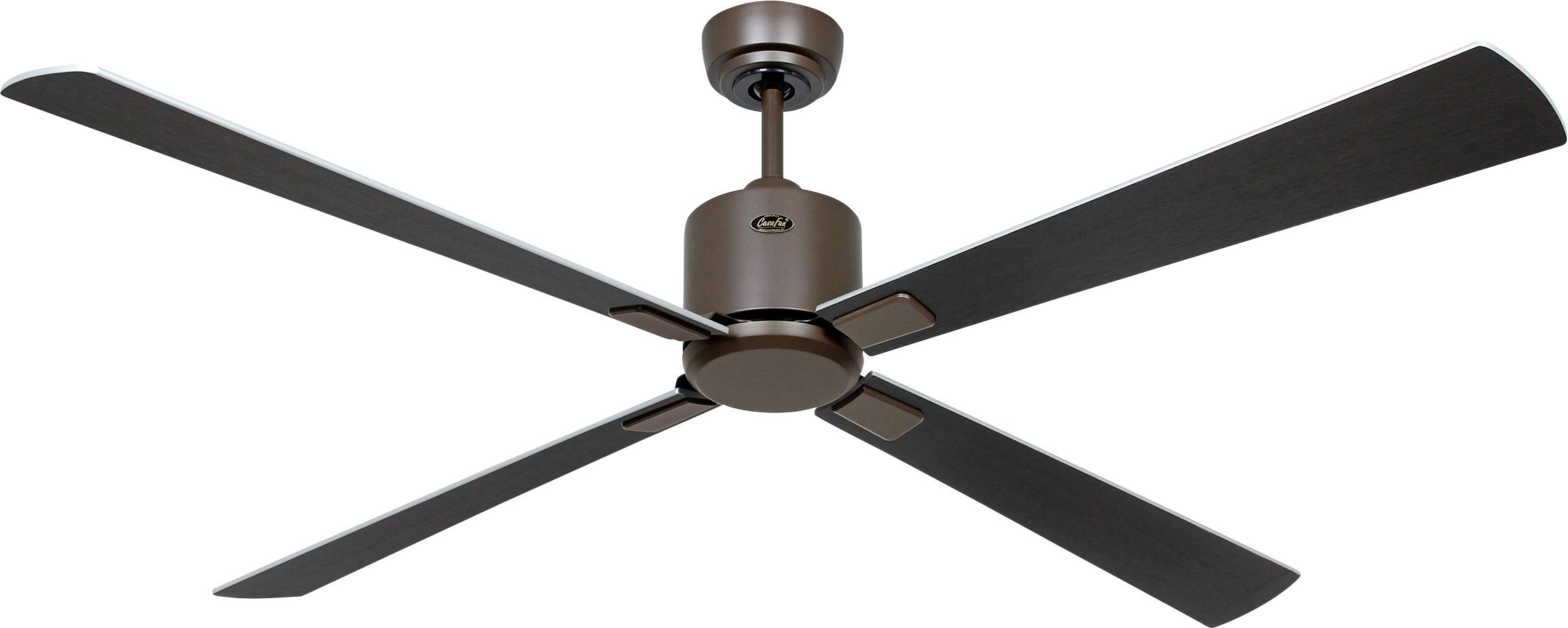 CasaFan ECO NEO III 152 BZ-WN/SI WiFi Flügel Wenge/silber Deckenventilator 27 W (Ø x H) 152 cm x 360 mm Bronze mit Fernb...