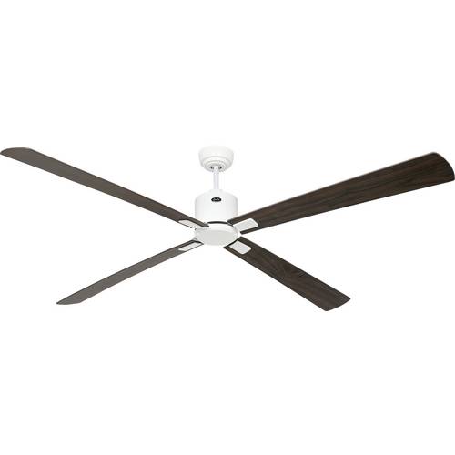Thumbnail - CasaFan ECO NEO III 180-4 WE-NB/KI WiFi Flügel Nussbaum/Kirsche Deckenventilator 28 W (Ø x H) 180 cm x 360 mm Weiß mit F...