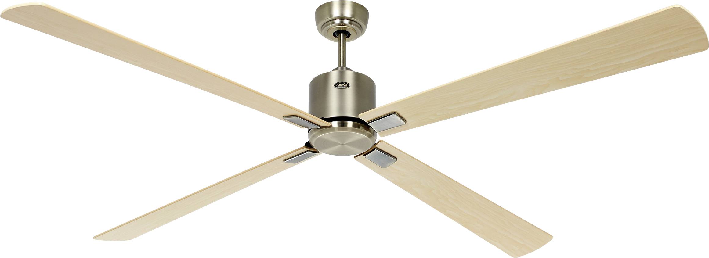 Thumbnail - CasaFan ECO NEO III 180-4 MA-AH/BU WiFi Flügel Ahorn/Buche Deckenventilator 28 W (Ø x H) 180 cm x 360 mm Messing-antik m...