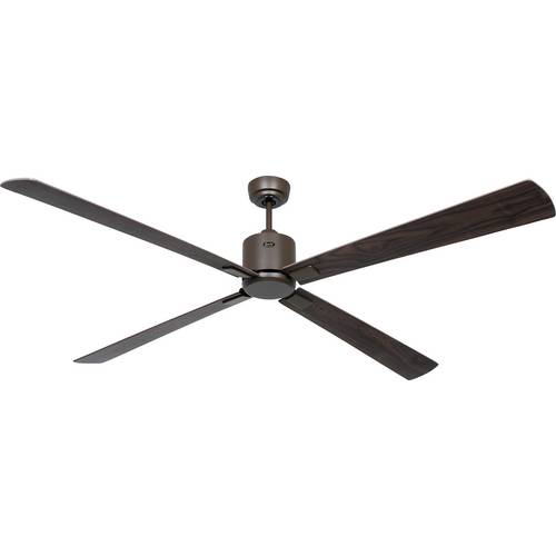 Thumbnail - CasaFan ECO NEO III 180-4 BZ-NB/KI WiFi Flügel Nussbaum/Kirsche Deckenventilator Bronze mit Fernbedienung, Timer, Winter...