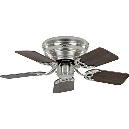 Thumbnail - CasaFan FLAT 75-III BN-NB/BU Flügel Nussbaum/Buche Deckenventilator Chrom (gebürstet) Wendbare Flügel, Winterbetrieb