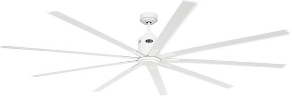 CasaFan BIG SMOOTH ECO 220 WE-WE Flügel Weiß Deckenventilator 35 W (Ø x H) 224 cm x 460 mm Weiß mit Fernbedienung, Timer, Winterbetrieb