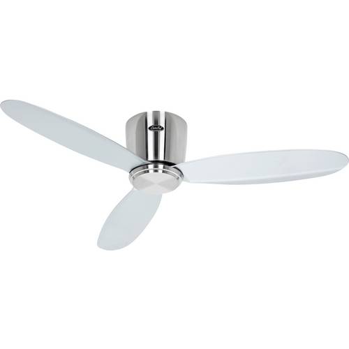 CasaFan ECO PLANO II 112 BN-SI WiFi Flügel silber Deckenventilator 13 W (Ø x H) 112 cm x 160 mm Chrom (gebürstet) mit Fe...