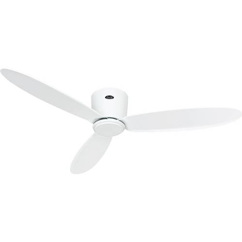 CasaFan ECO PLANO II 132 WE-WE WiFi Flügel lack weiß Deckenventilator 28 W (Ø x H) 132 cm x 160 mm Weiß mit Fernbedienun...