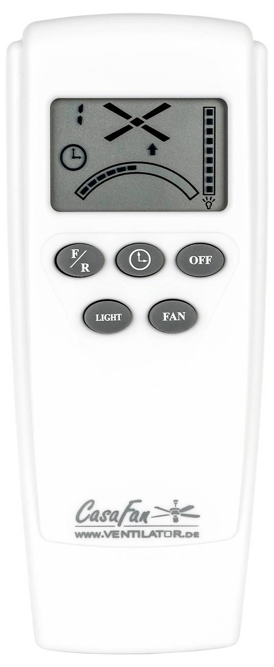 CasaFan ECO PLANO II 132 WE-WE WiFi Deckenventilator 28 W (Ø x H) 132 cm x 160 mm Weiß mit Fernbedienung, Timer, Winterb-2