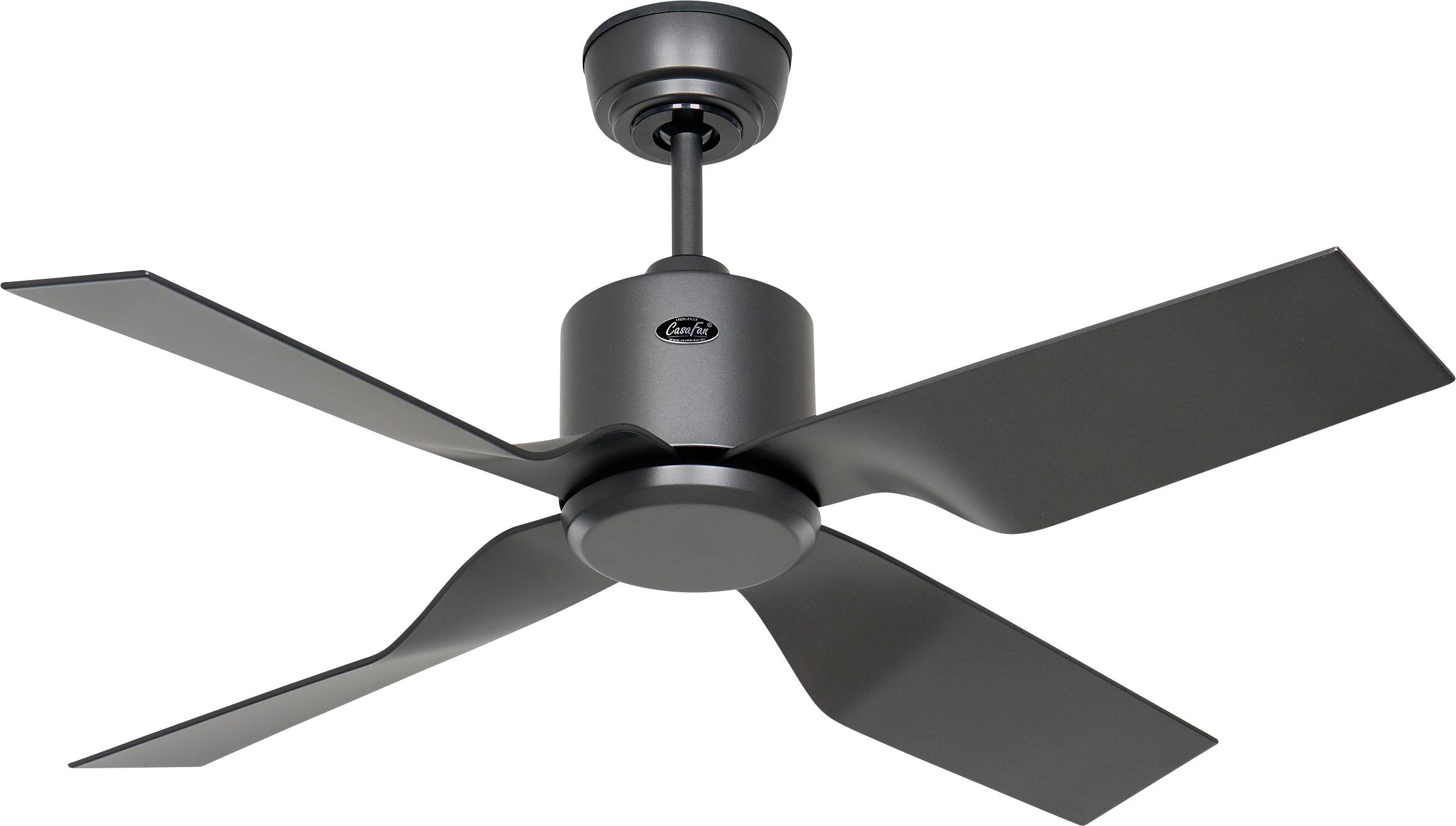 Thumbnail - CasaFan ECO VENTOS IP44 102 BG-BG WiFi Flügel basaltgrau Deckenventilator 25 W (Ø x H) 102 cm x 435 mm Basalt-Grau mit F...