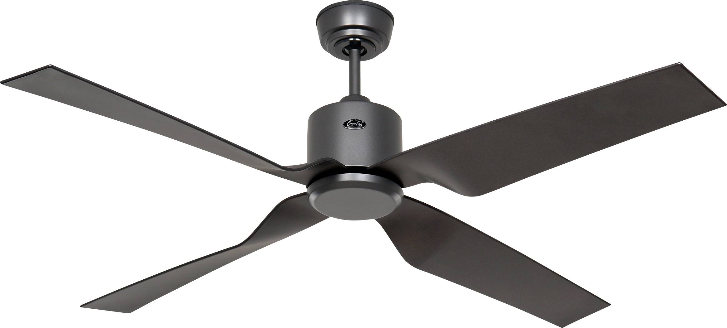 Thumbnail - CasaFan ECO VENTOS IP44 132 BG-BG WiFi Flügel basaltgrau Deckenventilator 26 W (Ø x H) 132 cm x 435 mm Basalt-Grau mit F...