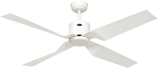 CasaFan ECO VENTOS IP44 132 WE-WE WiFi Flügel weiß Deckenventilator 26 W (Ø x H) 132 cm x 435 mm Weiß mit Fernbedienung, Timer, Winterbetrieb, App gesteuert