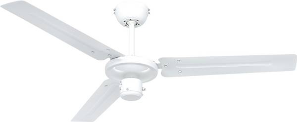 CasaFan TRISTAR-Z 120 WE Flügel Weiß Deckenventilator 59 W (Ø x H) 122 cm x 270 mm Weiß Winterbetrieb
