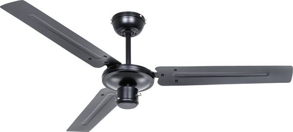CasaFan TRISTAR-Z 120 SW Flügel Schwarz Deckenventilator 59 W (Ø x H) 122 cm x 270 mm Schwarz Winterbetrieb