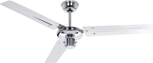 CasaFan TRISTAR-Z 120 CH Flügel Chrom Deckenventilator 59 W (Ø x H) 122 cm x 270 mm Chrom Winterbetrieb