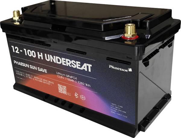 Phaesun PF-Underseat-12-100H Spezial-Akku Spezial-Akku tieftemperaturfähig LiFePO 4 12.8 V/DC 100 Ah 1 St.