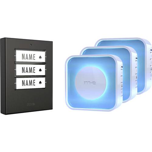 m-e modern-electronics 100065 Funkklingel beleuchtet