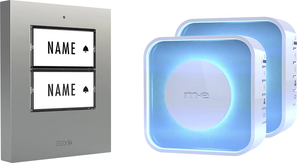 m-e modern-electronics 100079 Funkklingel beleuchtet