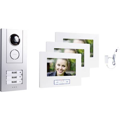 Thumbnail - m-e modern-electronics VD ALU 6730 S Video-Türsprechanlage Weiß-Silber