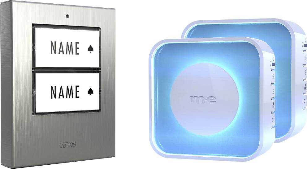 m-e modern-electronics 100062 Funkklingel beleuchtet