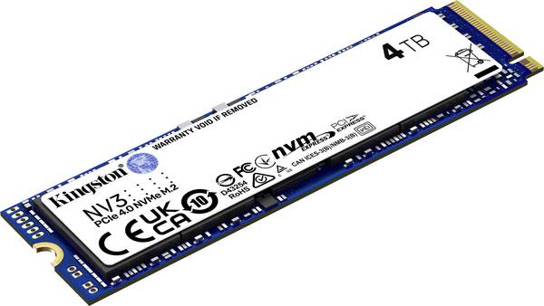 Kingston 4 TB Interne M.2 PCIe NVMe SSD 2280 M.2 NVMe PCIe 4.0 x4 SNV3S/4000G